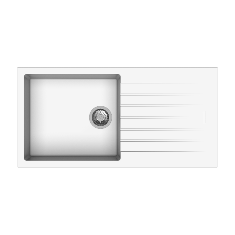 Carysil Tip Toe Quartz Sink D100L Granite Snova