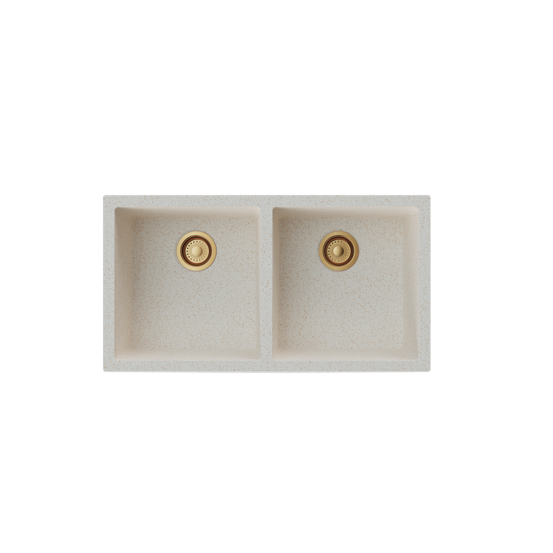 TOP view - CGDB 3318-850 conrflex.5839-800x800 Carysil Smart Series Quartz Sink CGDB 3318-850 Granite Cornflakes