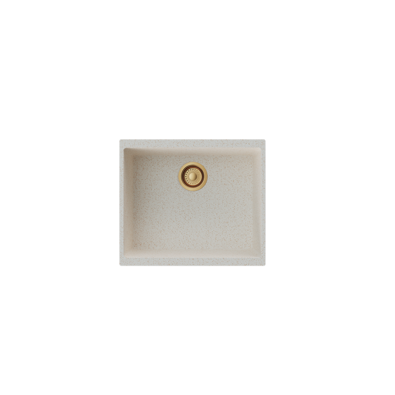 TOP view - SM 530 conrflex.5842-800x800 Carysil Smart Series Quartz Sink SM-530 Granite Cornflakes