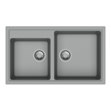 Carysil Vivaldi Quartz Sink N200 Granite Metallic Croma