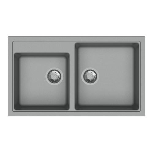 Carysil Vivaldi Quartz Sink N200 Granite Metallic Croma