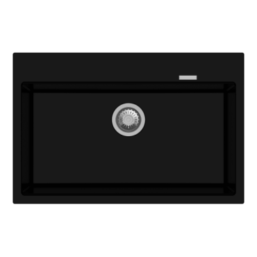 Carysil Waltz Quartz Sink 780 Granite Metallic Nera