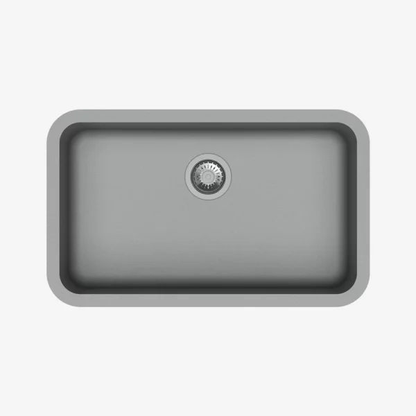 Carysil Jumbo Bowl Quartz Sink N100 Granite Metallic Croma